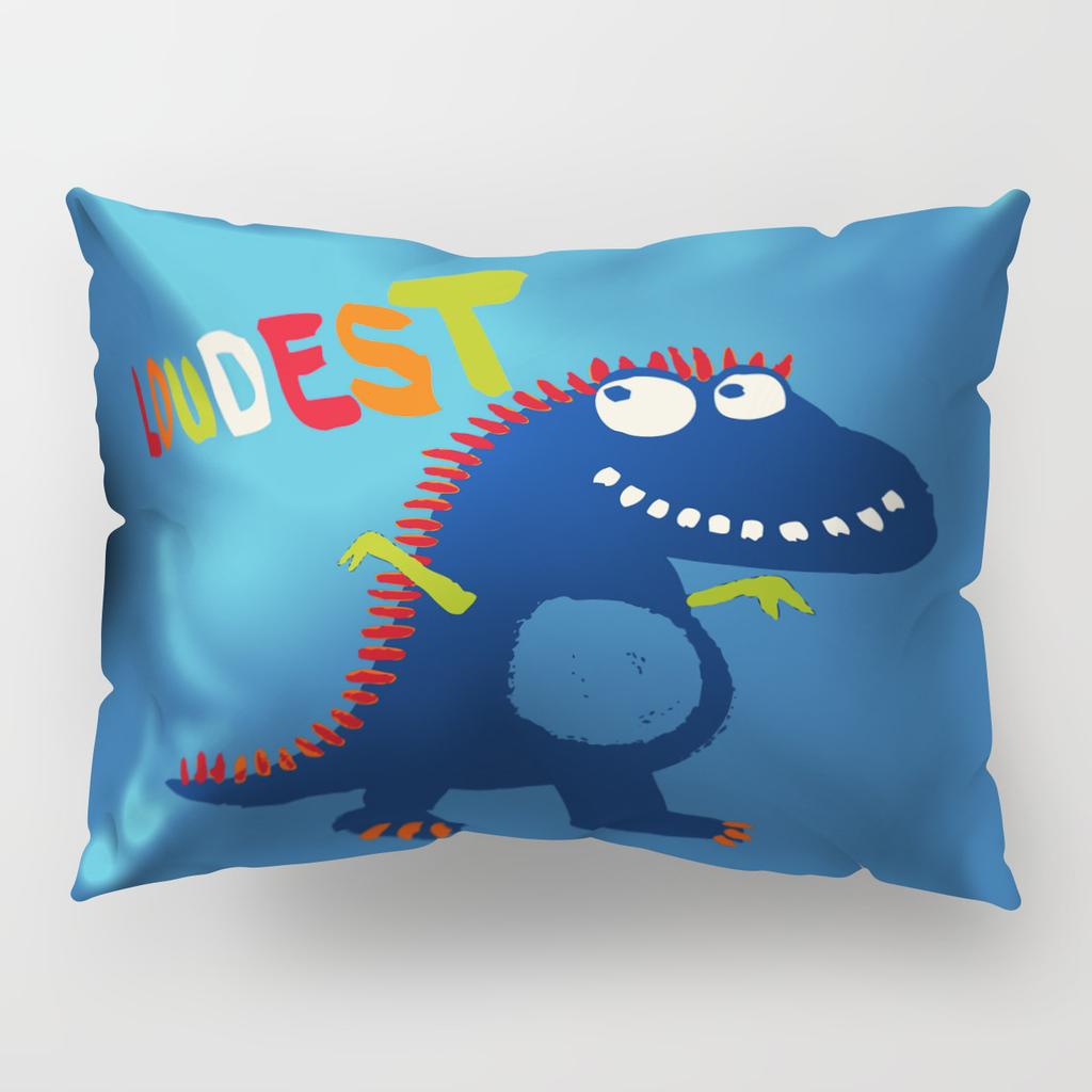 Cartoon Dinosaur Pillowcase Cute Children's Room Cushion Cover Car Sofa Cushion Cover Children's Birthday Gift