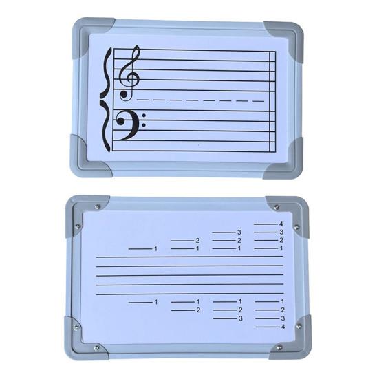 Yousheng Double-Sided Magnetic Music Staff Whiteboard High Low Notes Teaching Aid Mini Dry Erase Board Students Teachers Music Classroom Supplies