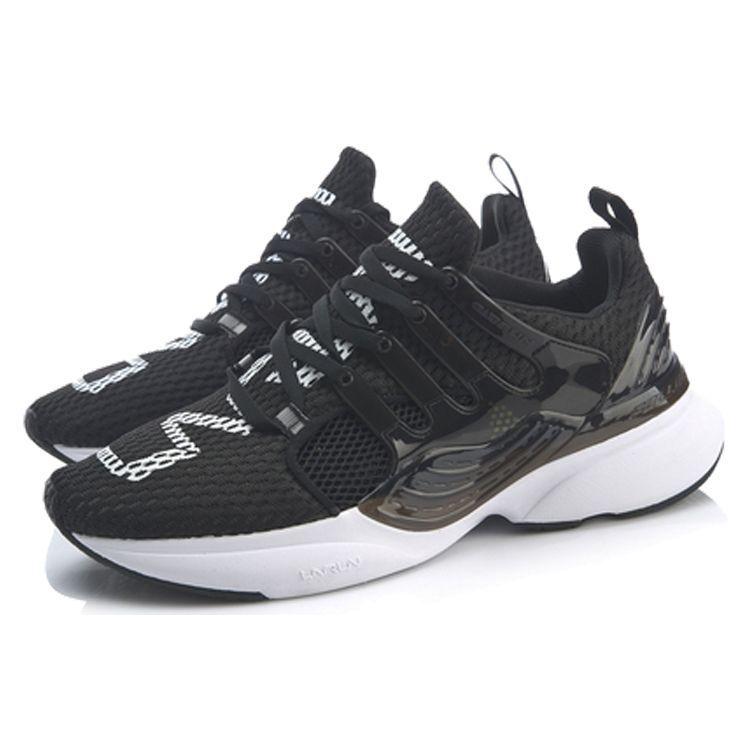 Li Ning Crazy Run X Sports Shock Absorption Rebound Low Top Running Shoes Women Sneaker Standard-Black ARHP054-4