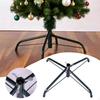Christmas Tree Stand Metal Folding Artificial Base Heavy Duty Holder for Winter Gatherings