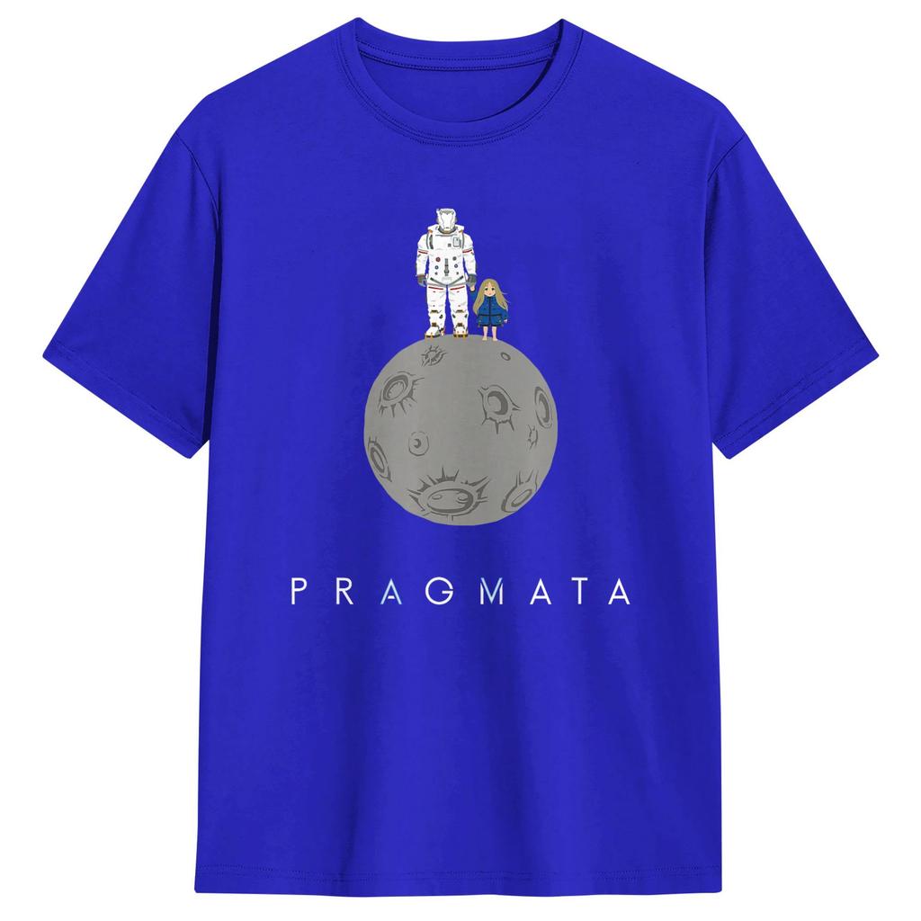 Pragmata Diana Аниме Футболка Унисекс Винтажные Футболки Пляжная Круглый Вырез Харадзюку Футболка Оптом Одежда Большого Размера
