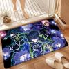 Anime B-Blue L-LockS Kitchen Mat Kids Room Bedroom Decoration Balcony Anti-Slip Doormat Living Room Alfombra