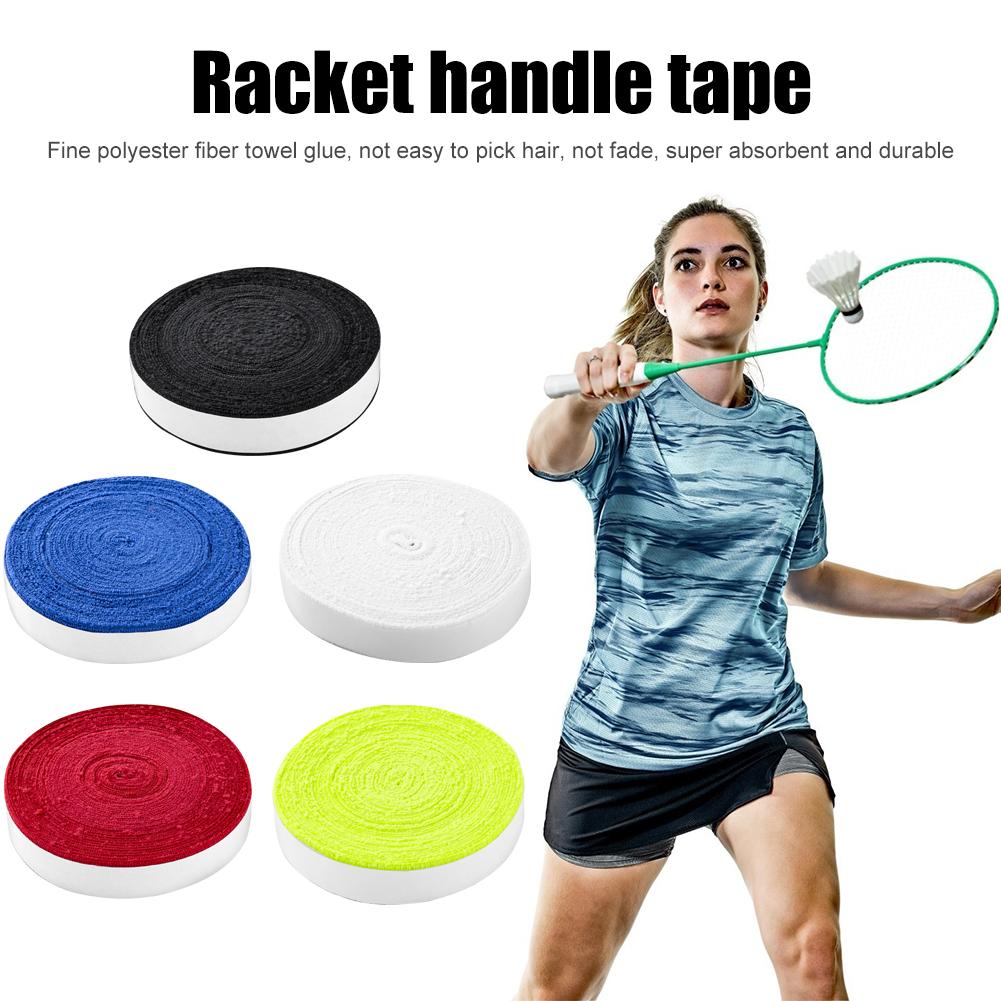 10m Badminton Tennis Racket Overgrips Anti Skid Microfiber Towel Glue Grip Band Super Absorbing Replacement Sports Accessories