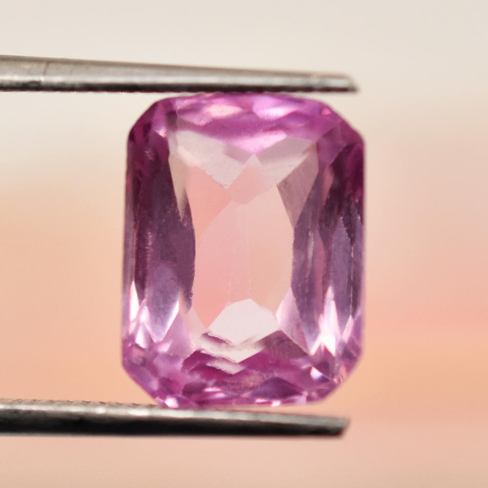 Top Quality Pink Ruby 5.30 Ct Natural Emerald Cut Loose Gemstone