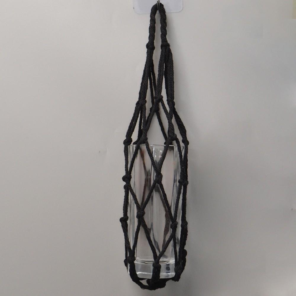 Foldable Bottle Mugs Storage Bag Woven Net Portable Cups Holder Coffee Cup Mesh Bag  Beach