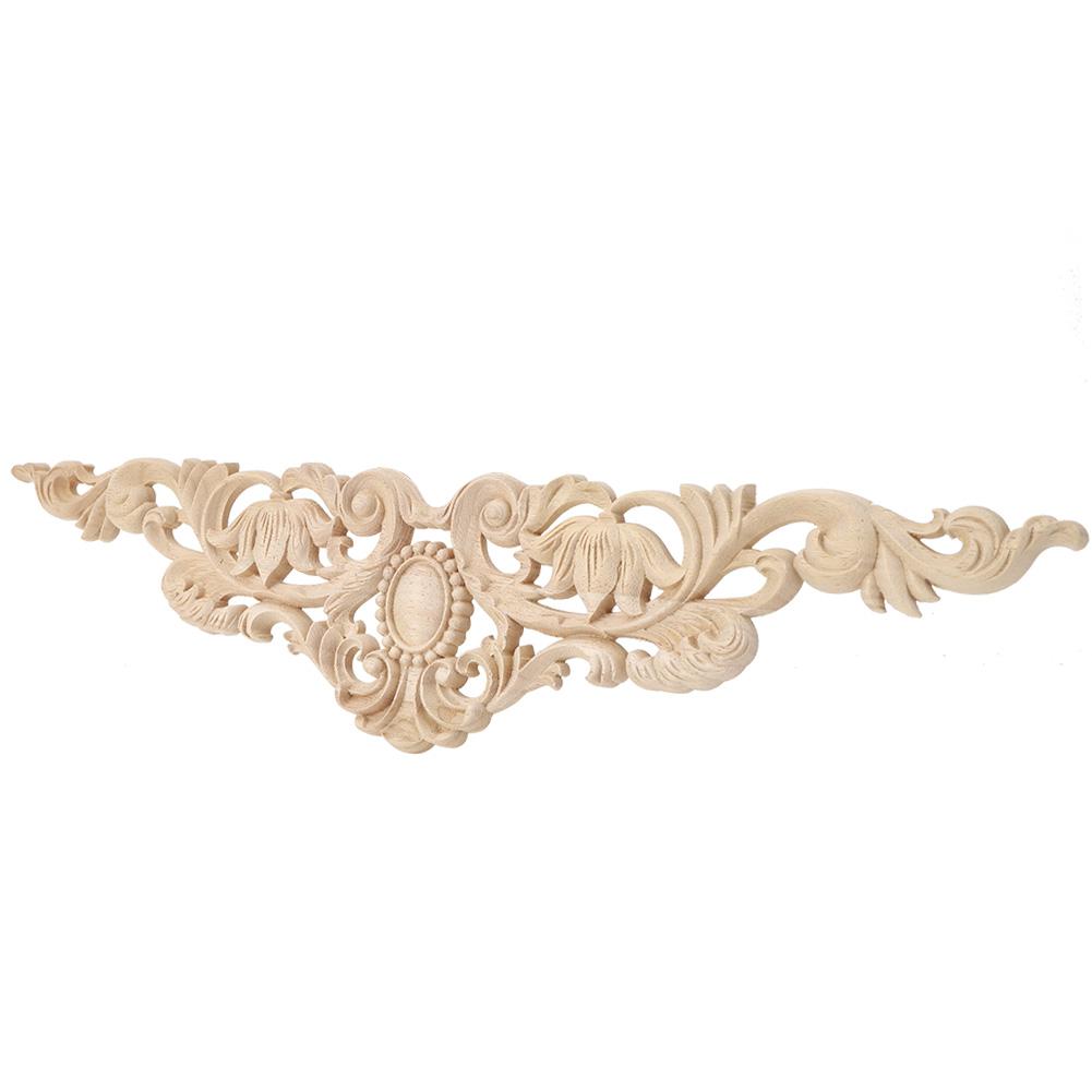 50x12 см европейский стиль резьба по дереву аппликация DIY украшение для домашней мебели двор