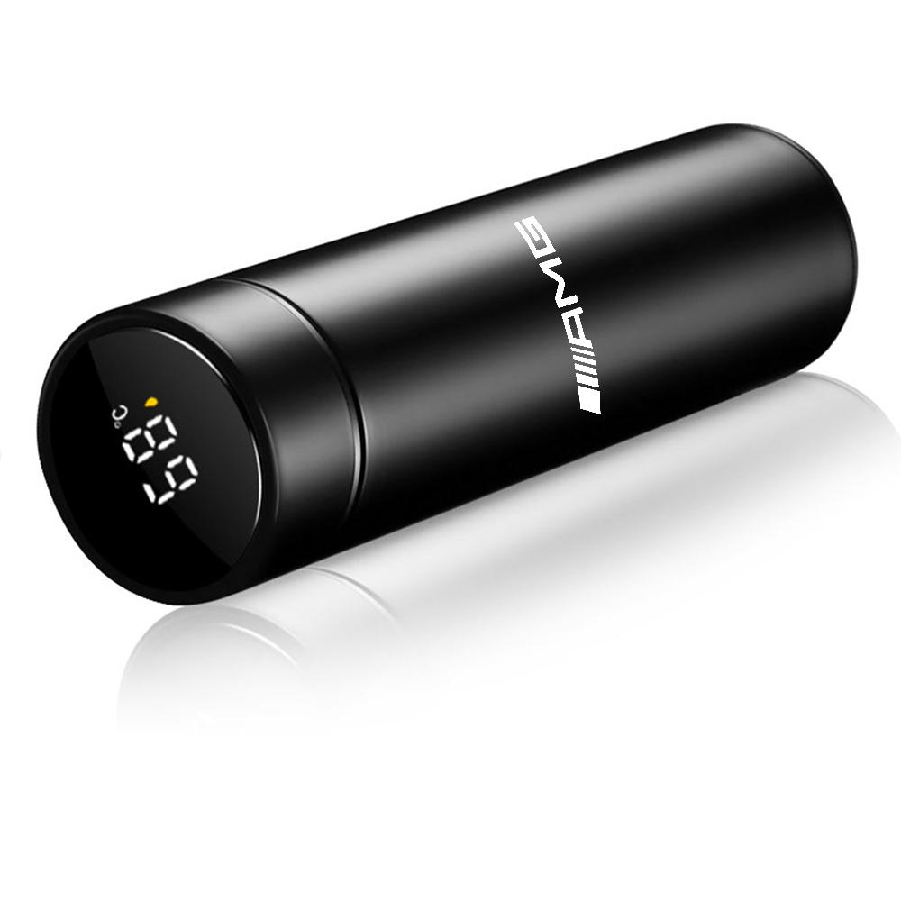 For Mercedes Benz Class A Class C200 GLC GLE W163 W166 W221 500ml Smart Thermo Mug Filter Coffee Drink Flask Temperature Display