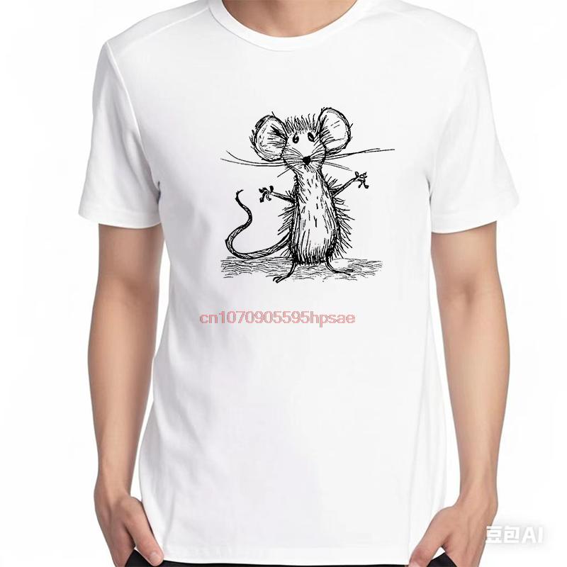 Adorable Mouse Fashion Graphic T Shirts Summer Tees Tops Cotton New Shirts And Tshirts Unisex Breathable Printing T Shirt