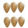 6Pcs Wasp Nest Hanging Wasp Nests Hanging Wasp Deterrents Paper Repellents for Natural Wasp Nest for Garden Outdoor Wasp