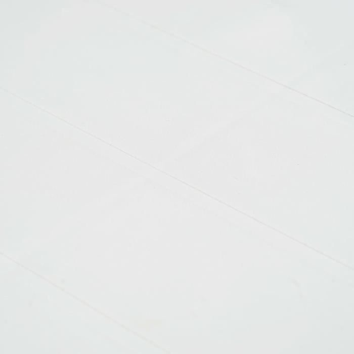 VidaXL Garden Table White 150x90x72 Cm Plastic Rattan Look