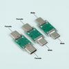 USB31 TypeC 24Pin Multifunction Current Test Board Female to Male Adapter for Charger Power Monitor Circuit Debugging Station