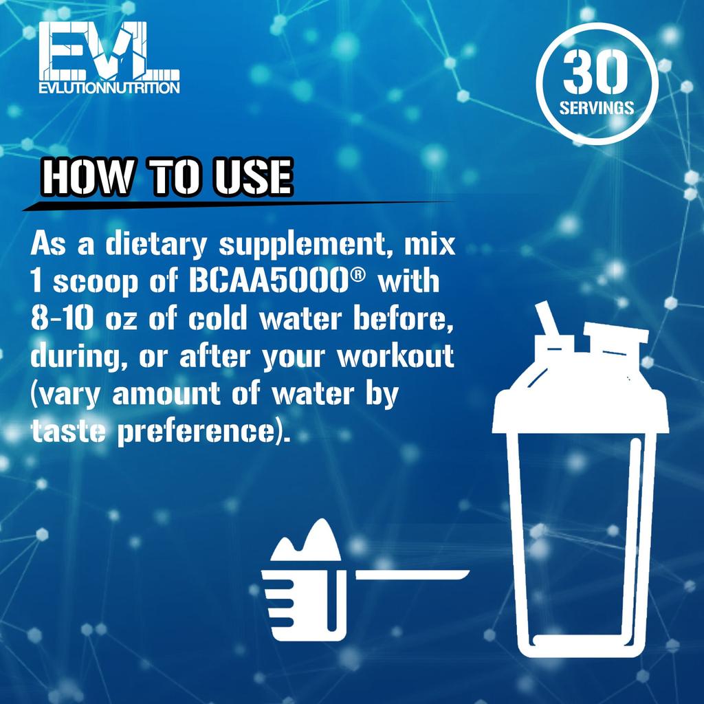EVLution Nutrition, BCAA5000®, Rocket Pop, 9 oz (255 g)