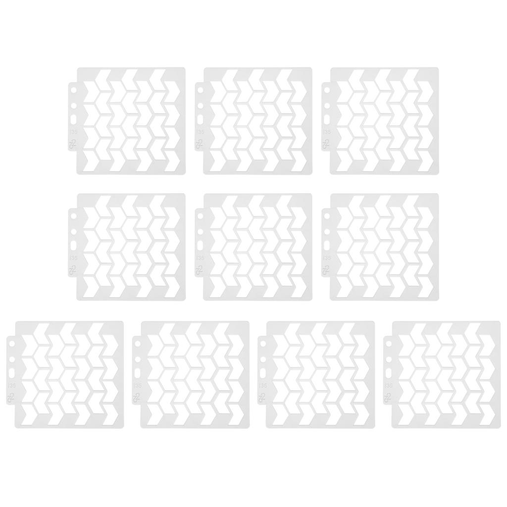 10Pcs Mandala Template Painting Drawing Stencils Reusable Scrapbook Making Mold Art Supply