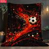 Starry Sky Soccer Print thin Flannel Blanket for Bedroom,Living Rooms,Sofas Blankets,Lunch Breaks,blankets fluffy blanket