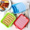 Silicone Sausage Maker Mold DIY Silicone Handmade Hamburger Hot Dog Mold Reusable Kitchen Accessories Gadget for Cake Baking Pie