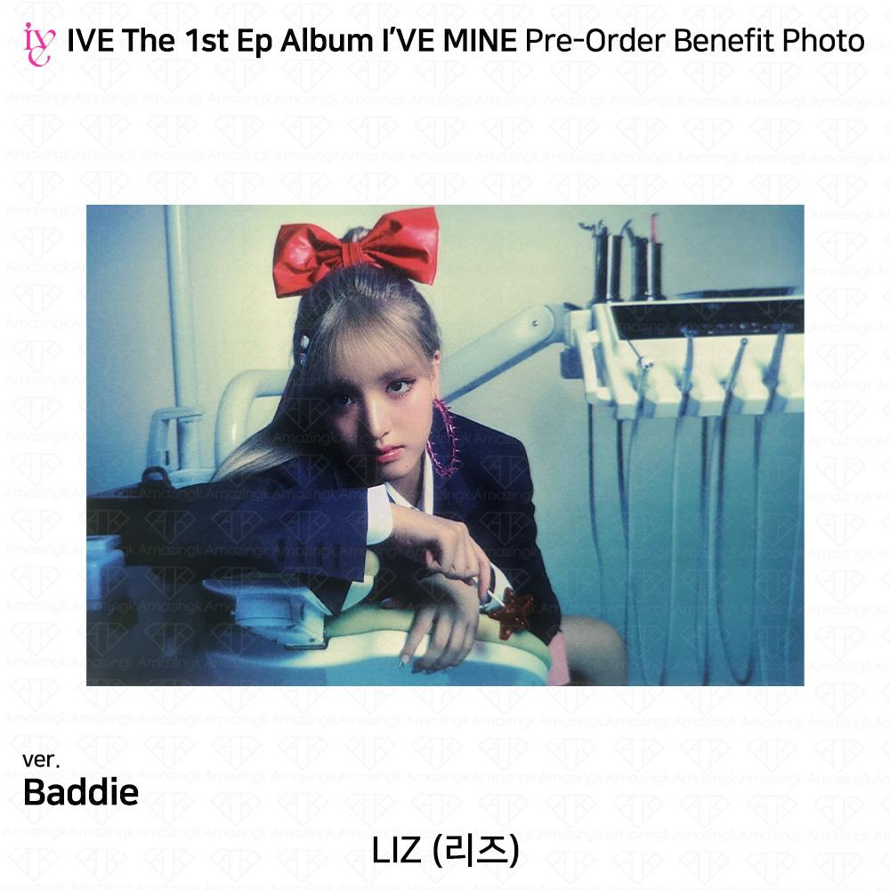 IVE Официальное фото первого EP I'VE MINE, стикер Polaroid, сложенный постер KPOP