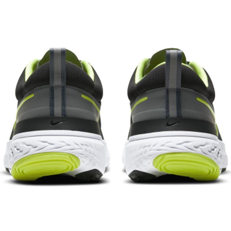 Nike React Miler 2 Smoke Grey Volt Мужские кроссовки черные CW7121-002