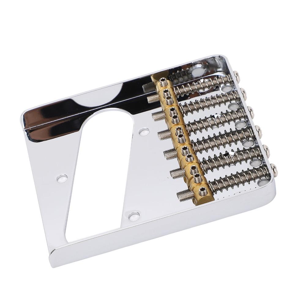 Metal For Telecaster Bridge 6-Saddle 6 String Bridge Electric Guitar Bridge For Electric Guitars