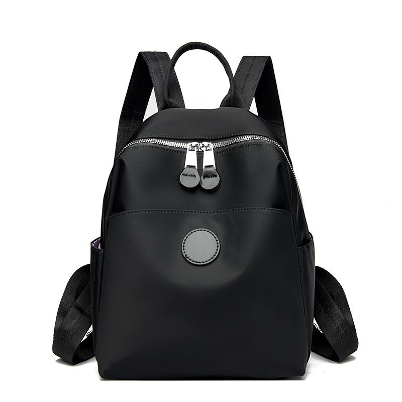 Весенний женский модный нейлоновый водонепроницаемый дорожный и городской небольшой рюкзак простой холщовый школьный портфель