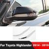 Для Toyota Highlander 2014 2015 2016 2017 2018 Хромированные накладки на боковые зеркала заднего вида, декоративные молдинги, аксессуары