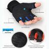 Unisex Half-Finger Exercise Gloves: Wear-Resistant, Anti-Callus, Wrist Support for Dumbbells & Pull-ups