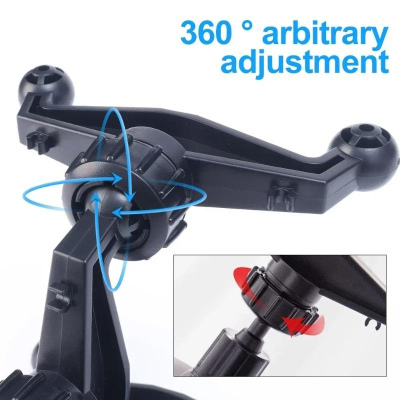 Dual Car Phone Holder Base for 17mm Ball Head Gravity Stand Universal Dashboard Suction Cup Fixed Phone GPS Support Accessories