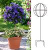 Цветочная стойка 'Синий Снежинка Жасмин Клематис': Сферическая шпалера-виноградная стойка и ветряная мельница из кованого железа для сада