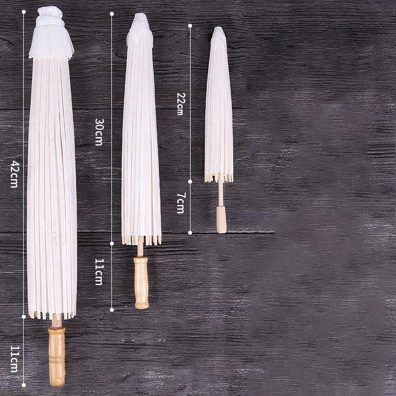 60СМ 1/3/5/10шт Белый бумажный зонт-парасоль для свадебной вечеринки, сувенир, DIY бамбуковые зонты для невесты, летние пляжные фотоаксессуары