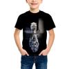 Summer Men's T-shirt Fashion Tiger Dinosaur Graphic 3D Print Men's Short Sleeves T-Shirt Loose Casual Outdoor Men's and Women's Tees Tops