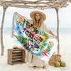 Christmas Soccer Fun Personalized Text Beach Towel Quick-Dry Soft Microfiber