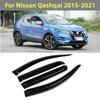 For Nissan Qashqai 2016 2017 2018    Window Visor Sun Rain Deflector Guard Awnings Shelter Trim Exterior Accessories