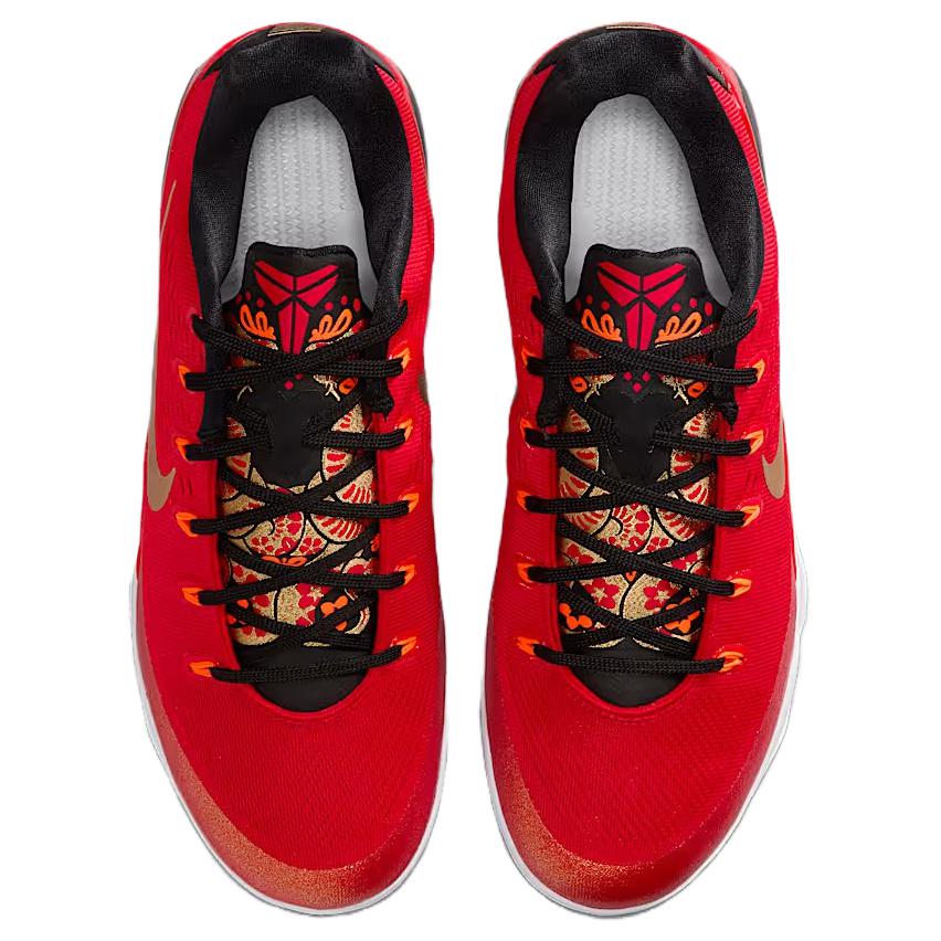 Nike Kobe 9 Дышащие Амортизирующие Сцепление Низкие Баскетбольные Кроссовки Мужские Красные Черные IH1400-600