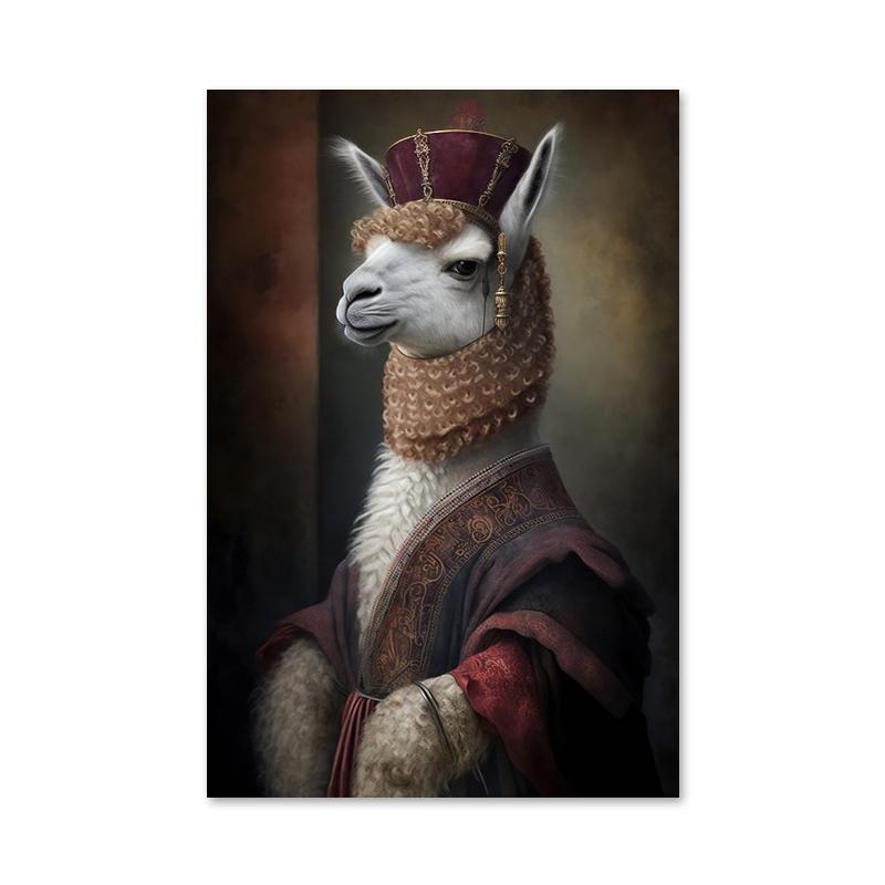 Аристократический постер с животными в стиле ретро, лев, жираф, кошка, печать на холсте, настенные художественные картины для украшения гостиной и дома