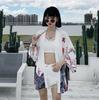 Новый японский кимоно Harajuku с цифровой печатью, пончо, пижамный кардиган