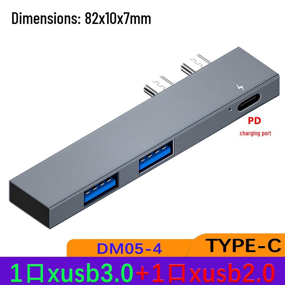 DM05 USB-C Docking Station with Side-Plug, USB 3.0 Hub, and SD/TF Card Reader