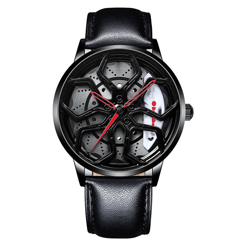 Импортные часы SVJ с модифицированной ступицей колеса, мужские автомобильные часы, трехмерные полые часы