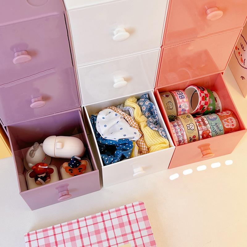 Настольный квадратный ящик для хранения макарон Ящик для хранения Комбинированный ящик для хранения строительных блоков Ящик для хранения косметики Ящик для хранения ювелирных изделий