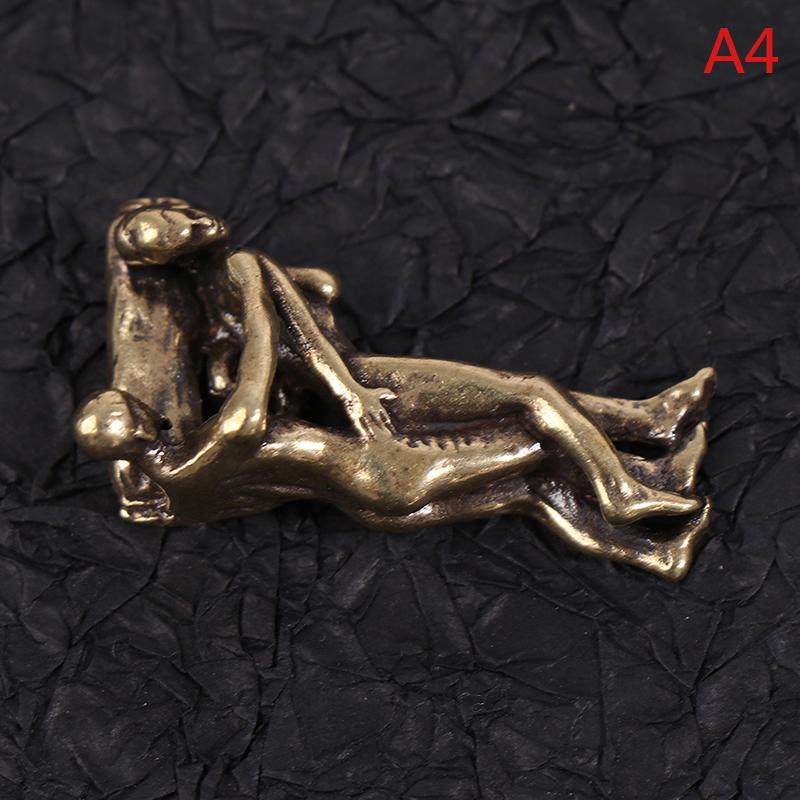 Мини Винтаж Латунь Сексуальный Орнамент Ремесленные Статуэтки Для Домашнего Бара Партии Стол Декор