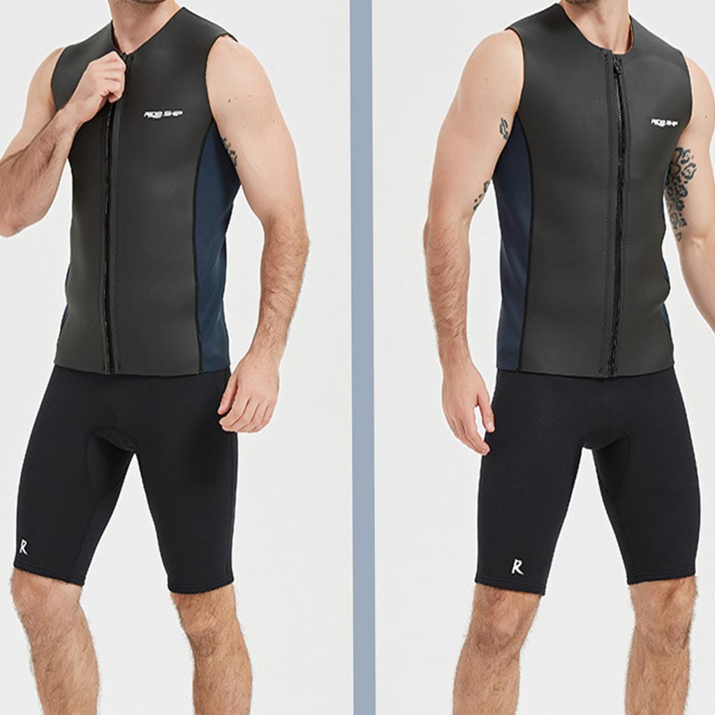 Diving Vest for Water Activities, Sleeveless Design with Zipper