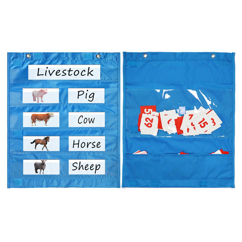 Magnetic Classroom Pocket Chart for Whiteboard Magnetic Pocket Chart for Daily Schedule Activity Class Demonstrations