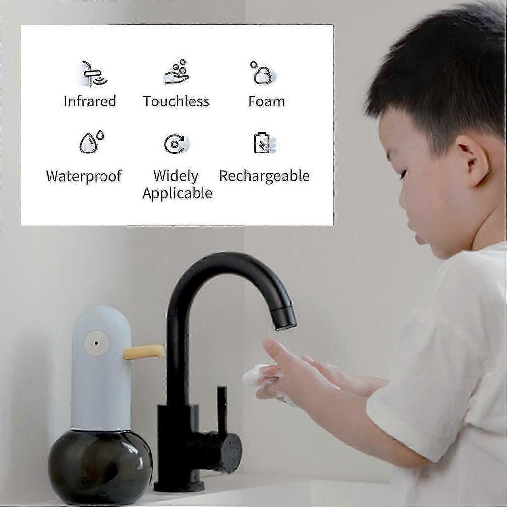 Duck-shaped automatic foaming soap dispenserNon-contact foam soap dispenser USBRechargeable400mL-LG