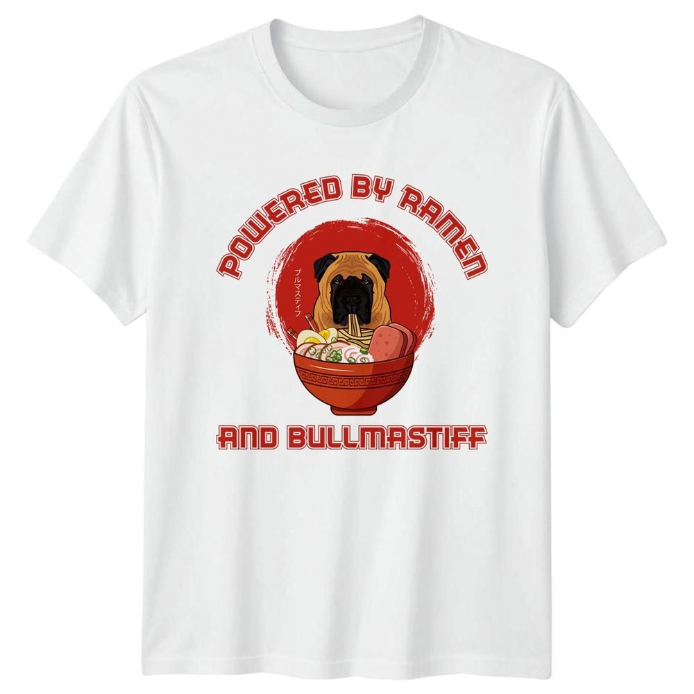 Powered By RaUnisex And Bullmastiff TShirt Bullmastiff RaUnisex Dog Owner