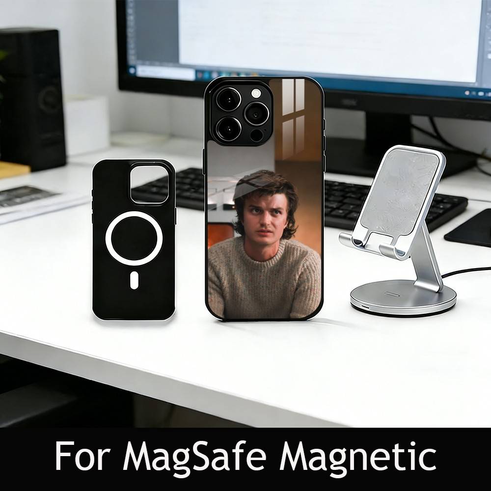J-Joe K-Keery Actor Phone Case For iPhone17,16,15,14,13,12,11 Plus,Pro Magnetic For Magsafe Wireless Charging