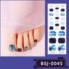 Semi-cured Gel Toe Nail Stickers Four-pointed Star Toe Gel Nail Art Stickers Nail Polish Glue Nail Stickers