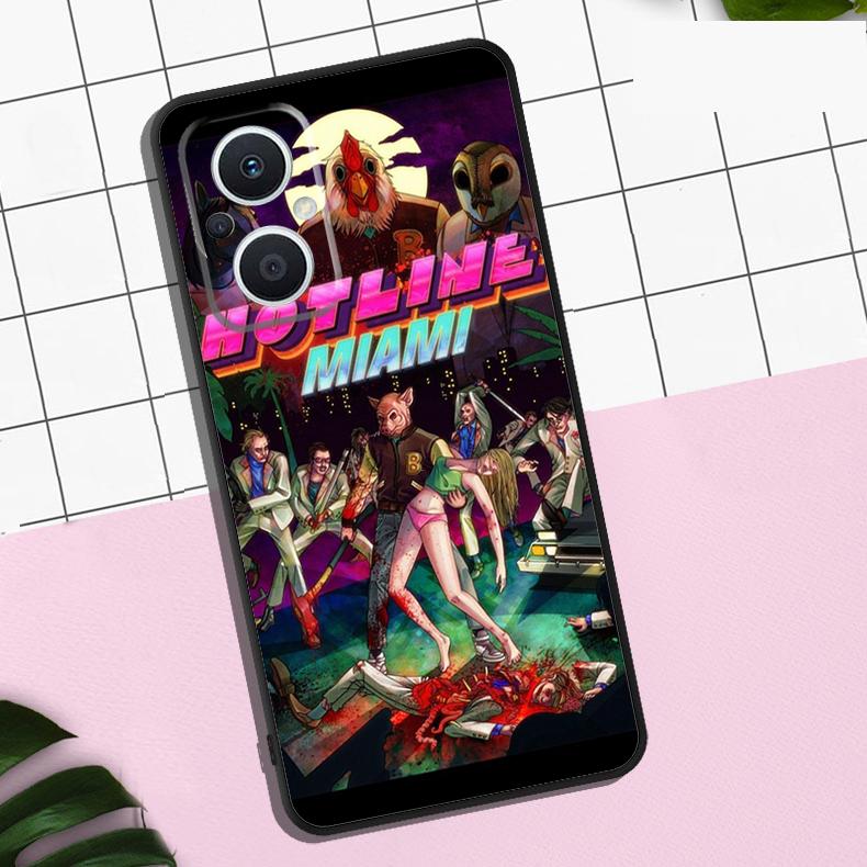 Игровой чехол Hotline Miami для OPPO Reno 13F 12F 11F 8T 7 8 10 11 12 13 Pro OPPO Find X8 X6 Pro X3 X5 Lite