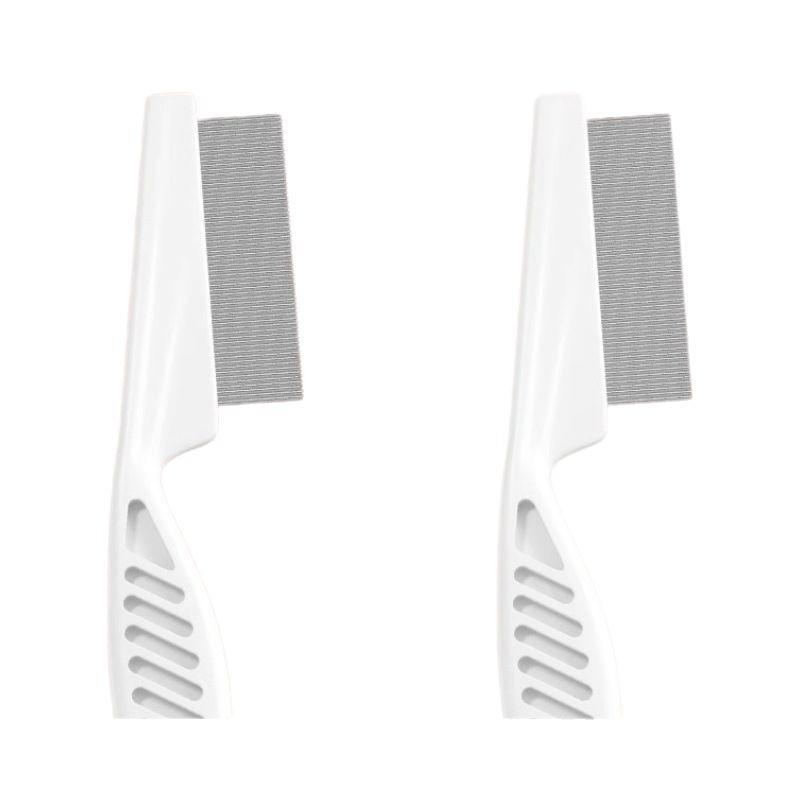 Cat and Dog Fine-Tooth Flea Comb - Steel Grooming Tool with Free Shipping