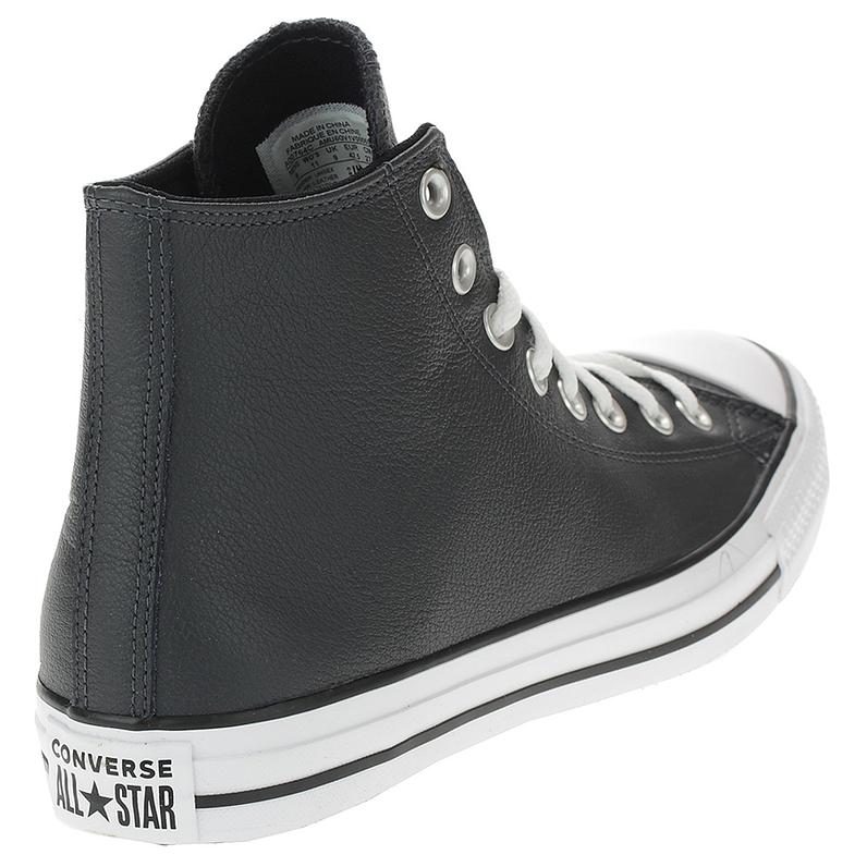 Converse CHUCK TAYLOR Повседневные Удобные Тонкая Подошва Нескользящие Износостойкие Полувысокие Кроссовки Универсальный Черный