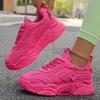 Fashion Women Purple Platform Sports Shoes Thick Sole Breathable Black Casual Shoes Women Fashion Slip On 2025 Outdoor Walking Sneakers
