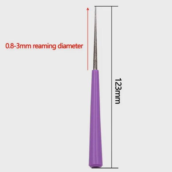 1 шт., алмазный жемчуг, стеклянная бусина, расширитель для бисера, увеличитель отверстий, инструменты, перфоратор для изготовления ювелирных изделий своими руками, развертка для бисера