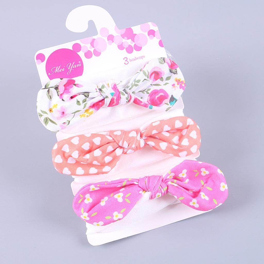 3 шт., повязка на голову с бантом для новорожденных девочек и мальчиков, аксессуары для головных уборов
